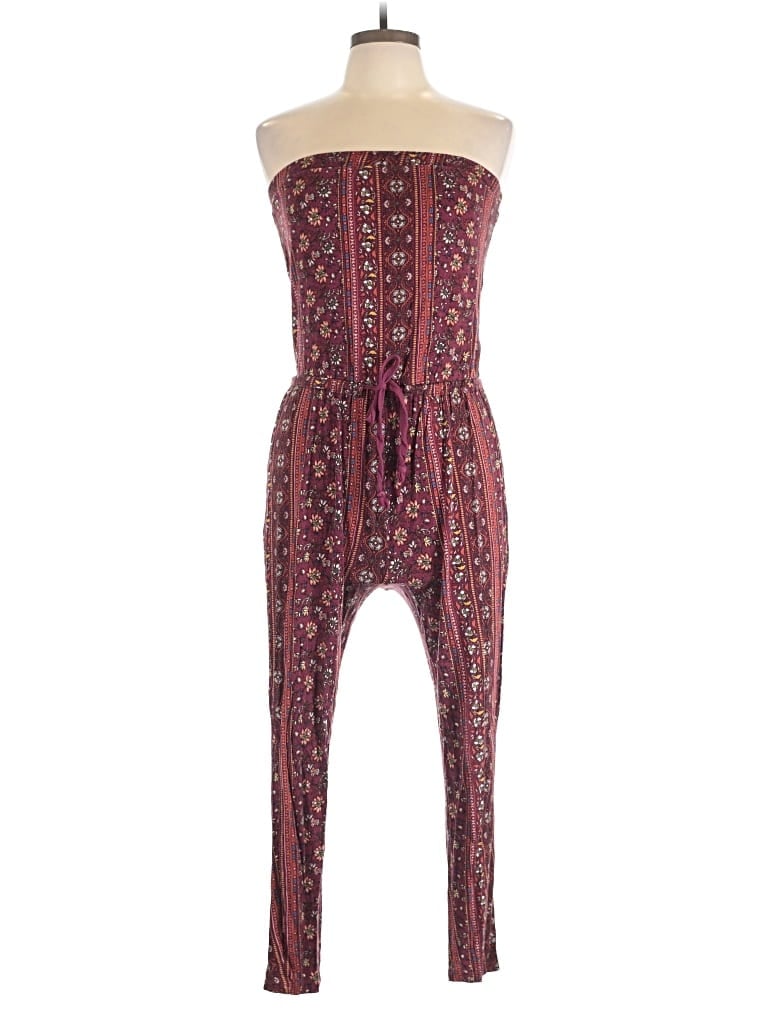 Pre-owned Papaya Jumpsuit In Burgundy