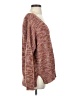 Lucky Brand Tweed Burgundy Pullover Sweater Size S - photo 4