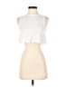 Unbranded White Sleeveless Top Size S - photo 1