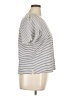 Bill Blass Stripes Silver Short Sleeve T-Shirt Size XL - photo 4