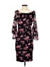 Venus Floral Black Cocktail Dress Size 4 - photo 2