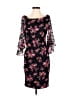 Venus Floral Black Cocktail Dress Size 4 - photo 1