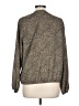 West Kei 100% Polyester Brown Long Sleeve Blouse Size L - photo 2