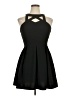 Speechless Solid Black Cocktail Dress Size XL - photo 1