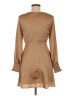 Mi ami 100% Polyester Tweed Tan Casual Dress Size M - photo 2