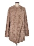BB Dakota 100% Polyester Brown Faux Fur Jacket Size M - photo 1