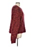 Hem & Thread Tweed Burgundy Pullover Sweater Size L - photo 4