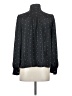 Free Assembly 100% Polyester Polka Dots Black Long Sleeve Blouse Size XS - photo 2