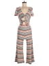 Skylar + Madison Stripes Gray Jumpsuit Size M - photo 1