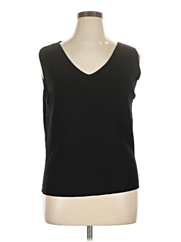 August Silk Sleeveless T-Shirt (view 1)
