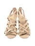 Shanghai Tang Gold Ivory Sandals Size 9 - photo 2