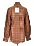 Assorted Brands 100% Cotton Plaid Brown Long Sleeve Button-Down Shirt Size XS - photo 2