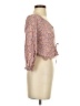 Japna Orange 3/4 Sleeve Blouse Size XS - photo 4