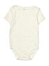 Carter's 100% Cotton Polka Dots Ivory Short Sleeve Onesie 18-24 MO / 24 MO - photo 1