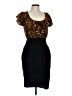 Express Animal Print Black Cocktail Dress Size 10 - photo 1