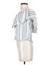 WAYF 100% Rayon Stripes White Silver Tube Top Size XS - photo 5