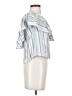 WAYF 100% Rayon Stripes White Silver Tube Top Size XS - photo 4