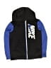 Nike 100% Polyester Blue Black Zip Up Hoodie Size 6 - 7 - photo 1