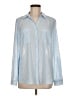 NY Collection 100% Polyester Polka Dots Blue Long Sleeve Blouse Size M - photo 1