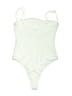 Zara 100% Polyester Solid Green One Piece Swimsuit Size S - photo 2