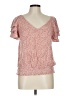 1.State 100% Rayon Pink Short Sleeve Blouse Size L - photo 1