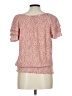 1.State 100% Rayon Pink Short Sleeve Blouse Size L - photo 2