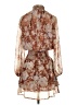Veronica M. Floral Brown Cocktail Dress Size XS - photo 2