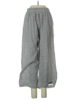 Pantalon Court Capri Femme Max Studio - Blanc/Vert - Taille 2 - Occasion Très Bon État