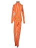 Assorted Brands 100% Cotton Stripes Orange Jumpsuit Size XS - photo 2