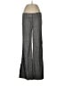 Bebe Chevron-herringbone Gray Linen Pants Size 8 - photo 1