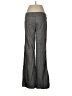 Bebe Chevron-herringbone Gray Linen Pants Size 8 - photo 2