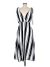 Ali & Jay 100% Polyester Stripes Silver Casual Dress Size M - photo 2