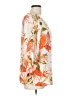 Orange 100% Viscose Orange Ivory 3/4 Sleeve Blouse Size L - photo 4