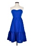 Shein 100% Polyester Solid Blue Cocktail Dress Size 2 - photo 1