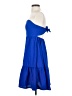 Shein 100% Polyester Solid Blue Cocktail Dress Size 2 - photo 5