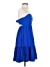 Shein 100% Polyester Solid Blue Cocktail Dress Size 2 - photo 4