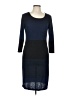 Max Studio Color Block Blue Casual Dress Size L - photo 1