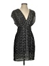 Guess 100% Polyester Chevron-herringbone Silver Black Cocktail Dress Size S - photo 1