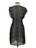 Guess 100% Polyester Chevron-herringbone Silver Black Cocktail Dress Size S - photo 2