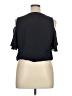 Veronica M. 100% Polyester Black Short Sleeve Blouse Size XL - photo 2