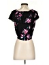 Express 100% Rayon Black Short Sleeve Blouse Size XS - photo 2
