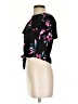 Express 100% Rayon Black Short Sleeve Blouse Size XS - photo 5