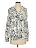 Ann Taylor Animal Print Ivory Long Sleeve Blouse Size XS - photo 1