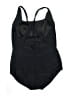 Speedo Solid Black One Piece Swimsuit Size XS - photo 2
