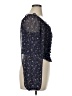 Lush 100% Polyester Blue 3/4 Sleeve Blouse Size XL - photo 4