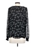 Ann Taylor LOFT 100% Polyester Black Long Sleeve Blouse Size S - photo 2