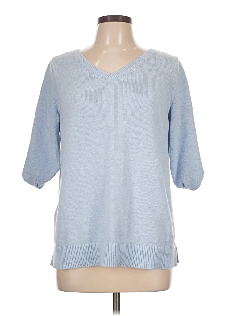 Pre-owned Talbots Pullover Sweater In Blue