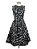 H&M Animal Print Black Cocktail Dress Size 2 - photo 1