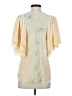 Young Fabulous & Broke Yellow Short Sleeve Blouse Size S - photo 2