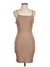 Unbranded Solid Tan Casual Dress Size L - photo 1